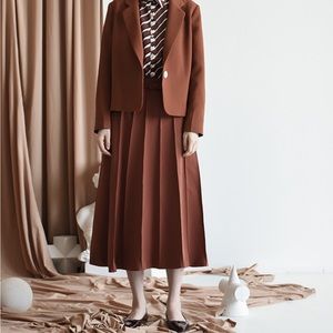 A-line Skirt | Pleat Skirt | Independent Designer | Medium